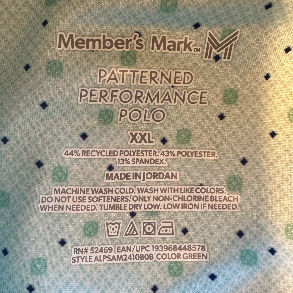 Men's Polka Dot Polo Shirts - Light Blue and Lavender - Picture 3 of 3